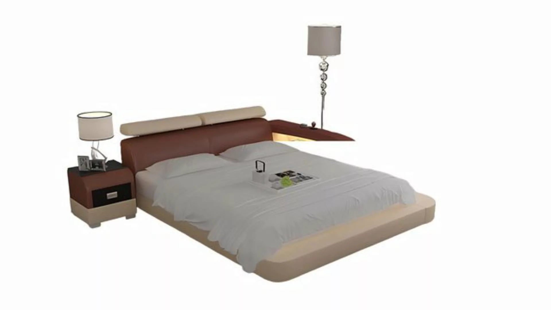 JVmoebel Bett Designer Bett Polsterbett Luxusbett Doppelbett Ehebett Betten günstig online kaufen