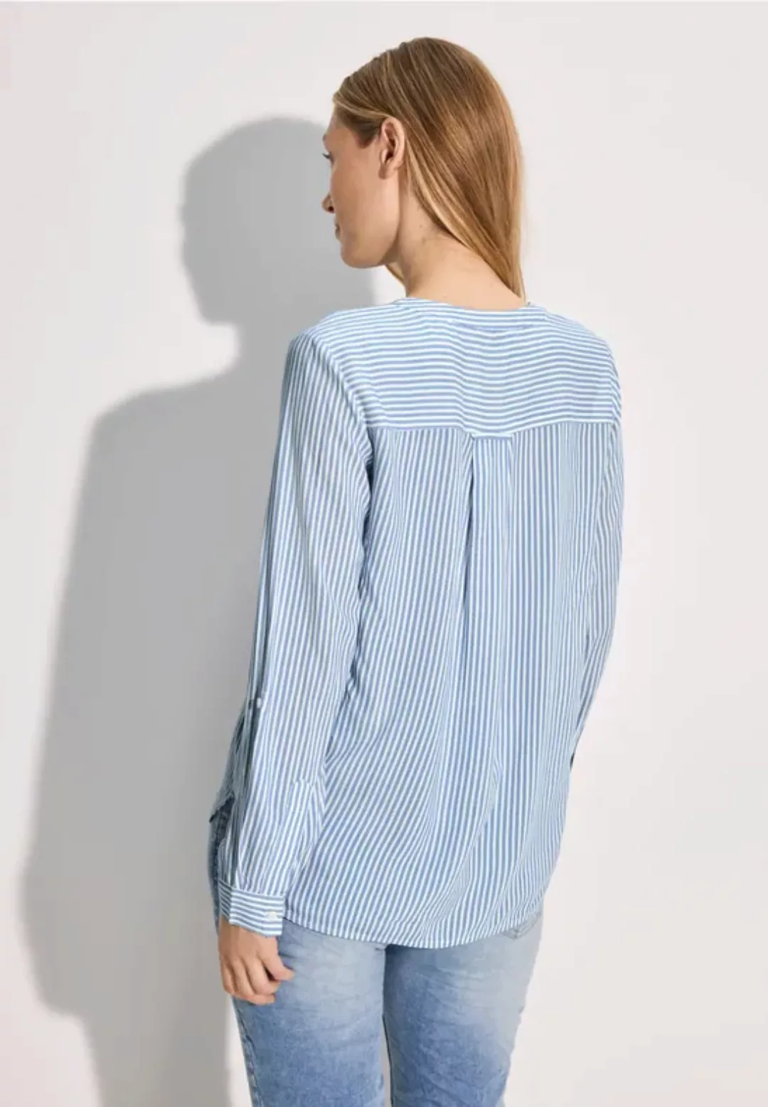 Gestreifte Basic Bluse günstig online kaufen