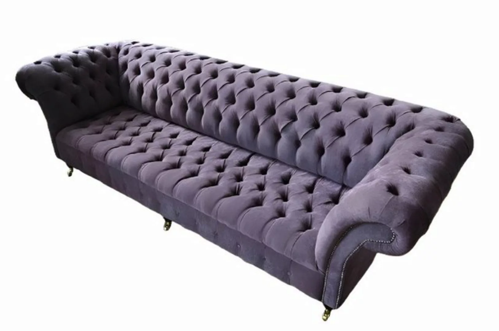 Xlmoebel Sofa Hochwertige Chesterfield 4-Sitzer Polstergarnitur aus Stoff i günstig online kaufen