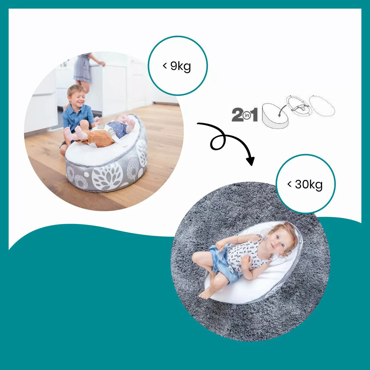 Baby-liegestuhl Babymoov Doomoo Nid Flower günstig online kaufen