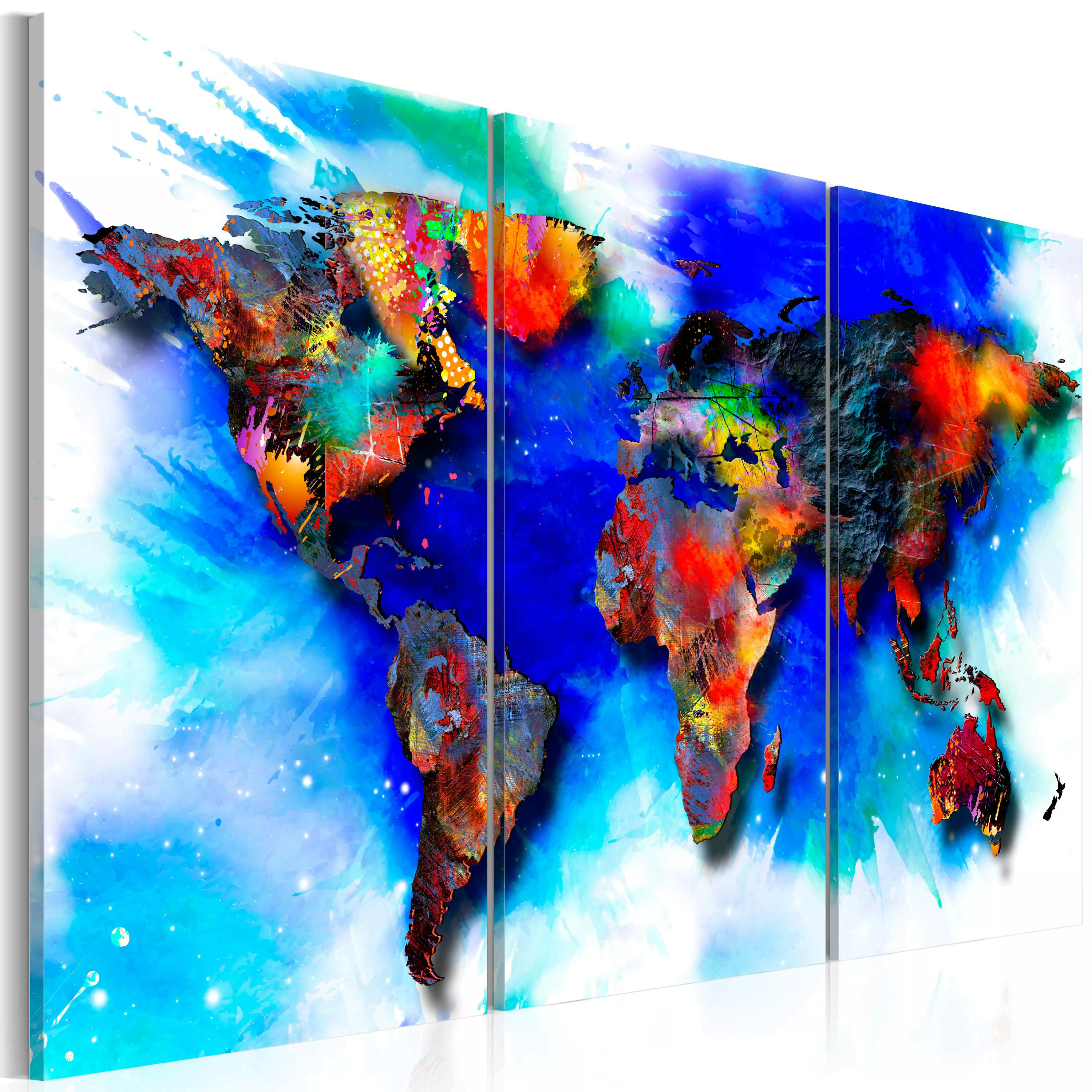 Wandbild - Rainbow map günstig online kaufen
