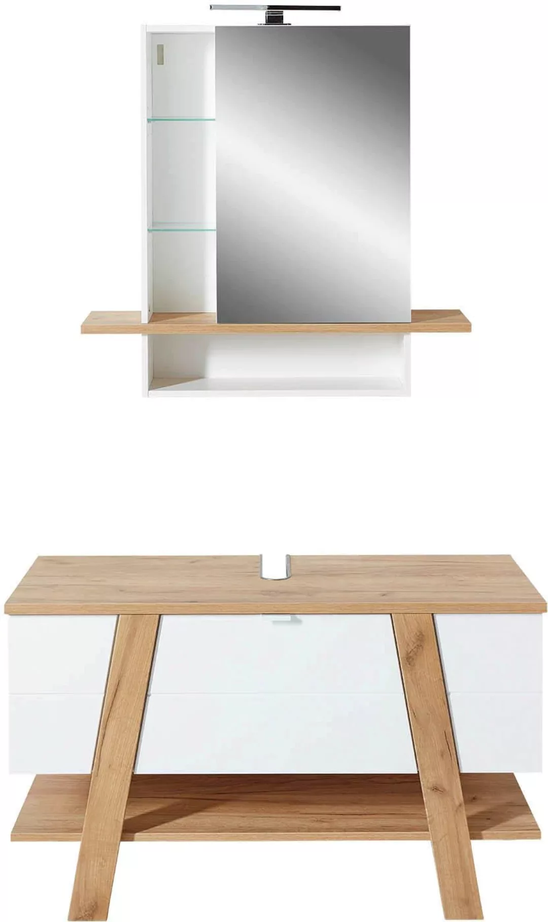 GERMANIA Badmöbel-Set "GW-Avellino", 2-teilig, bestehend aus einem Spiegels günstig online kaufen