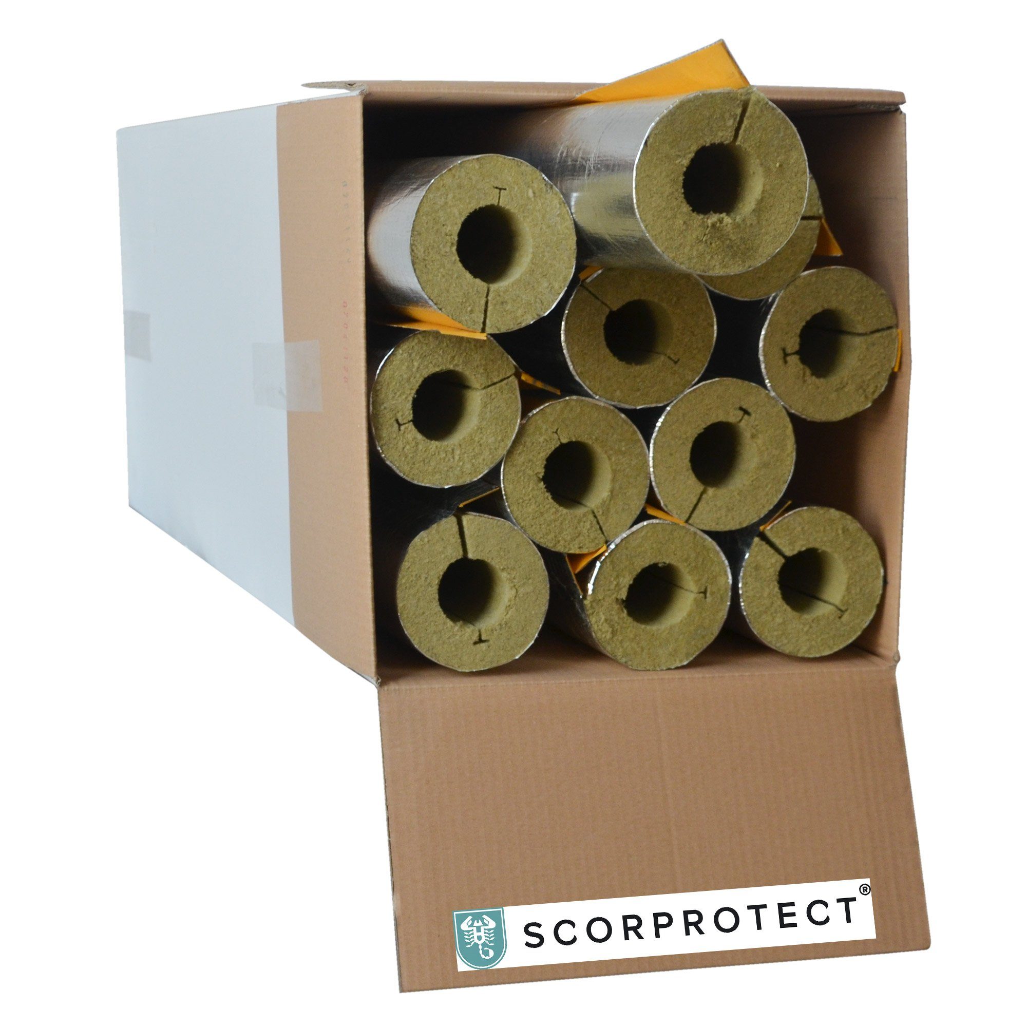 Scorprotect® Steinwolle voller Karton Rohrisolierung Steinwolle günstig online kaufen