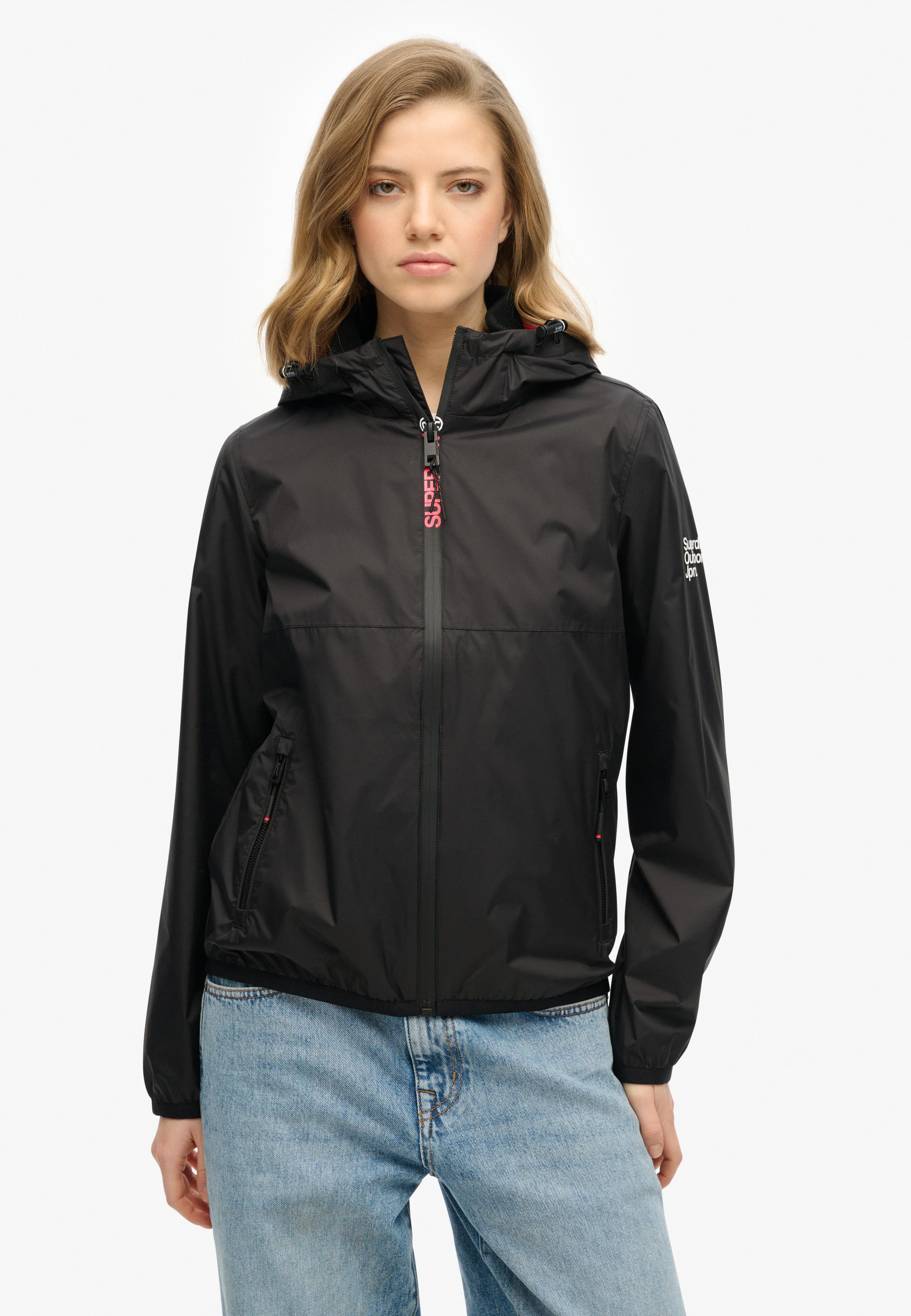 Superdry Outdoorjacke "HOODED LOGO WINDBREAKER JACKET", mit Kapuze günstig online kaufen