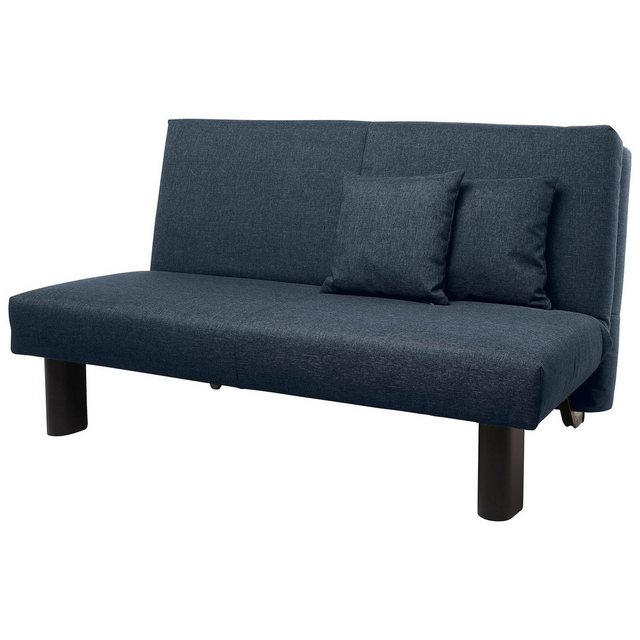 58 aufm Kessel Sofa Kalomira Bezug Flachgewebe Metall schwarz / blau 21492, günstig online kaufen