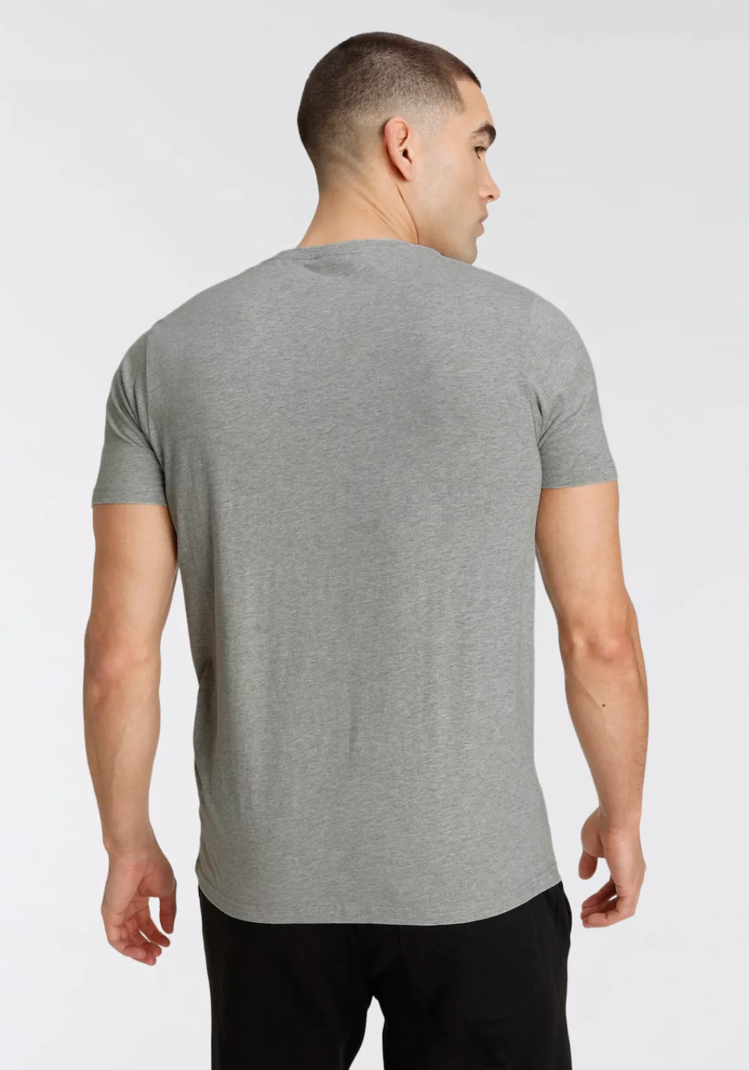 Ellesse T-Shirt Herren PRADO TEE Dunkelgrau Dark Grey Marl günstig online kaufen