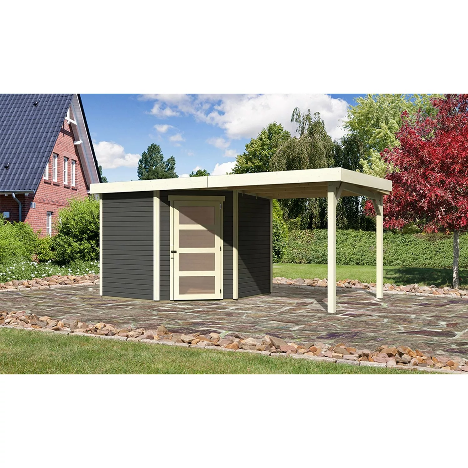 Karibu Gartenhaus "Schwandorf 5", aus hochwertiger nordischer Fichte günstig online kaufen