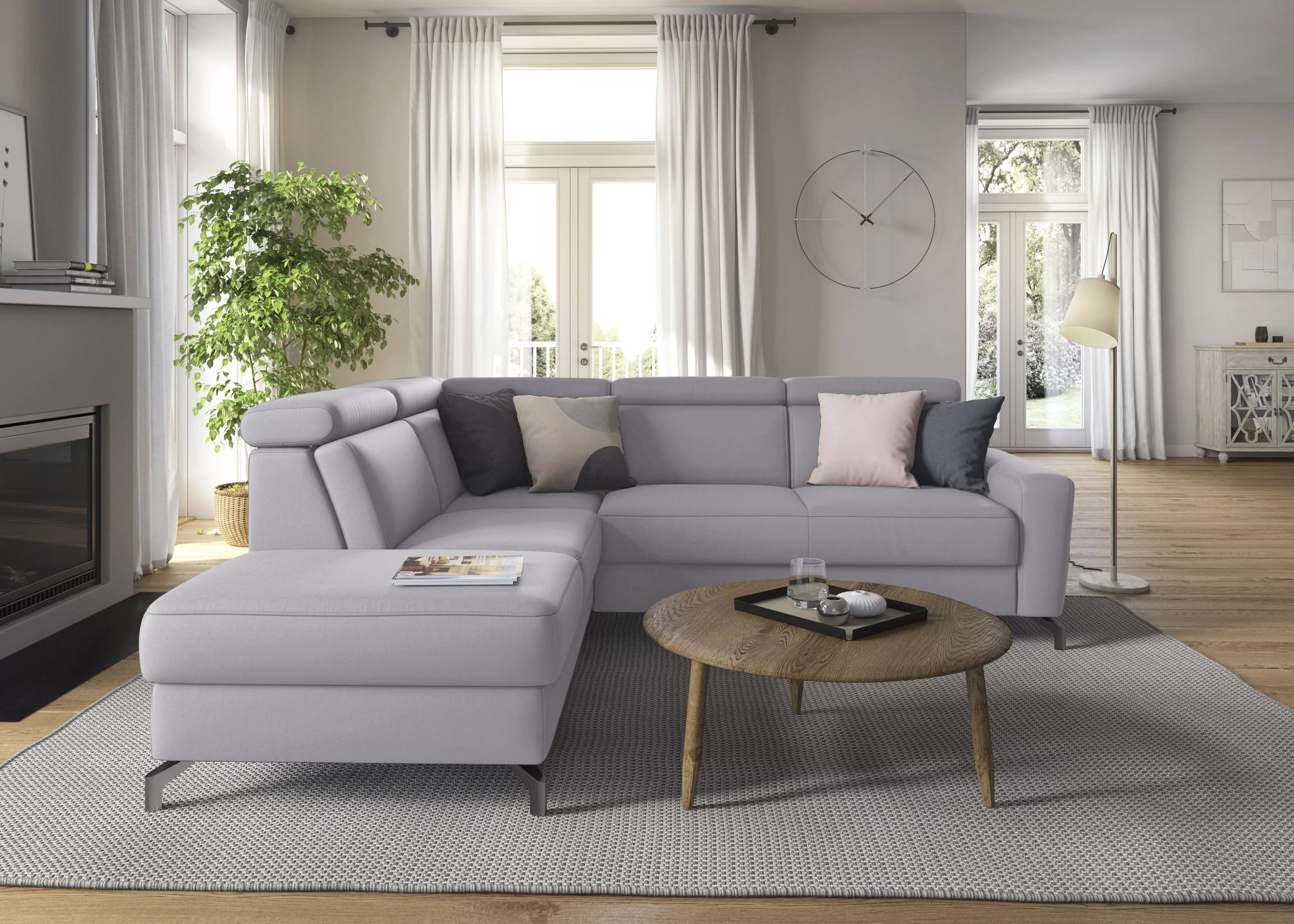 sit&more Ecksofa »Scarlett L-Form«, inklusive Kopfteilverstellung, wahlweis günstig online kaufen
