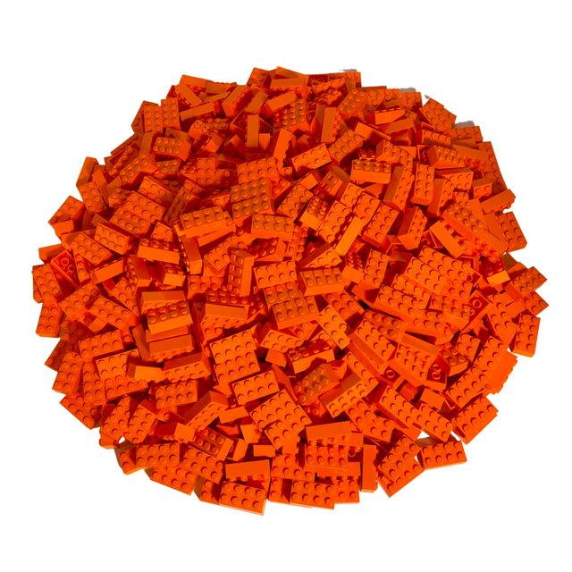 LEGO® Spielbausteine LEGO® 2x4 Steine Hochsteine Orange - 3001 NEU! Menge 5 günstig online kaufen