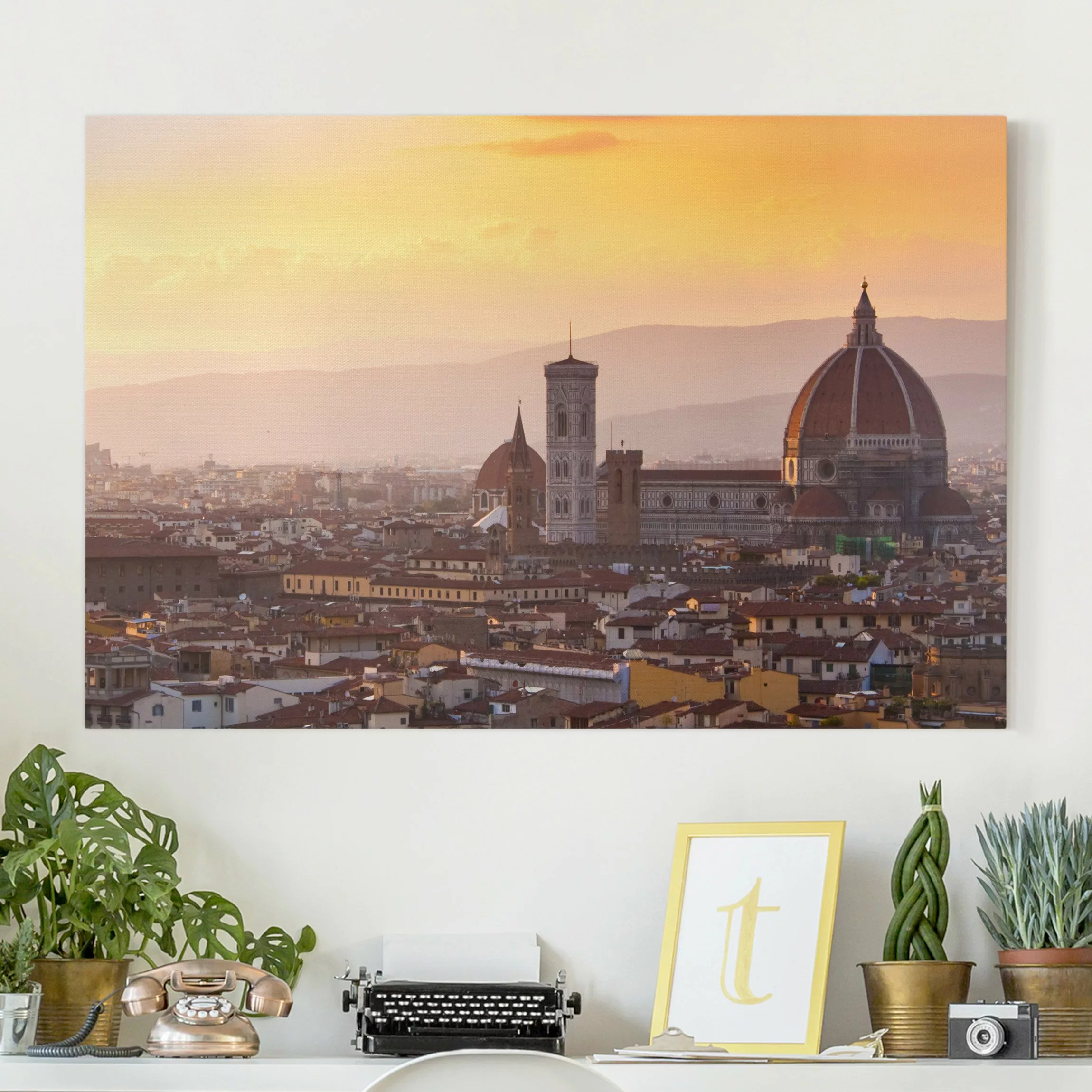 Leinwandbild Architektur & Skyline - Querformat Florenz günstig online kaufen