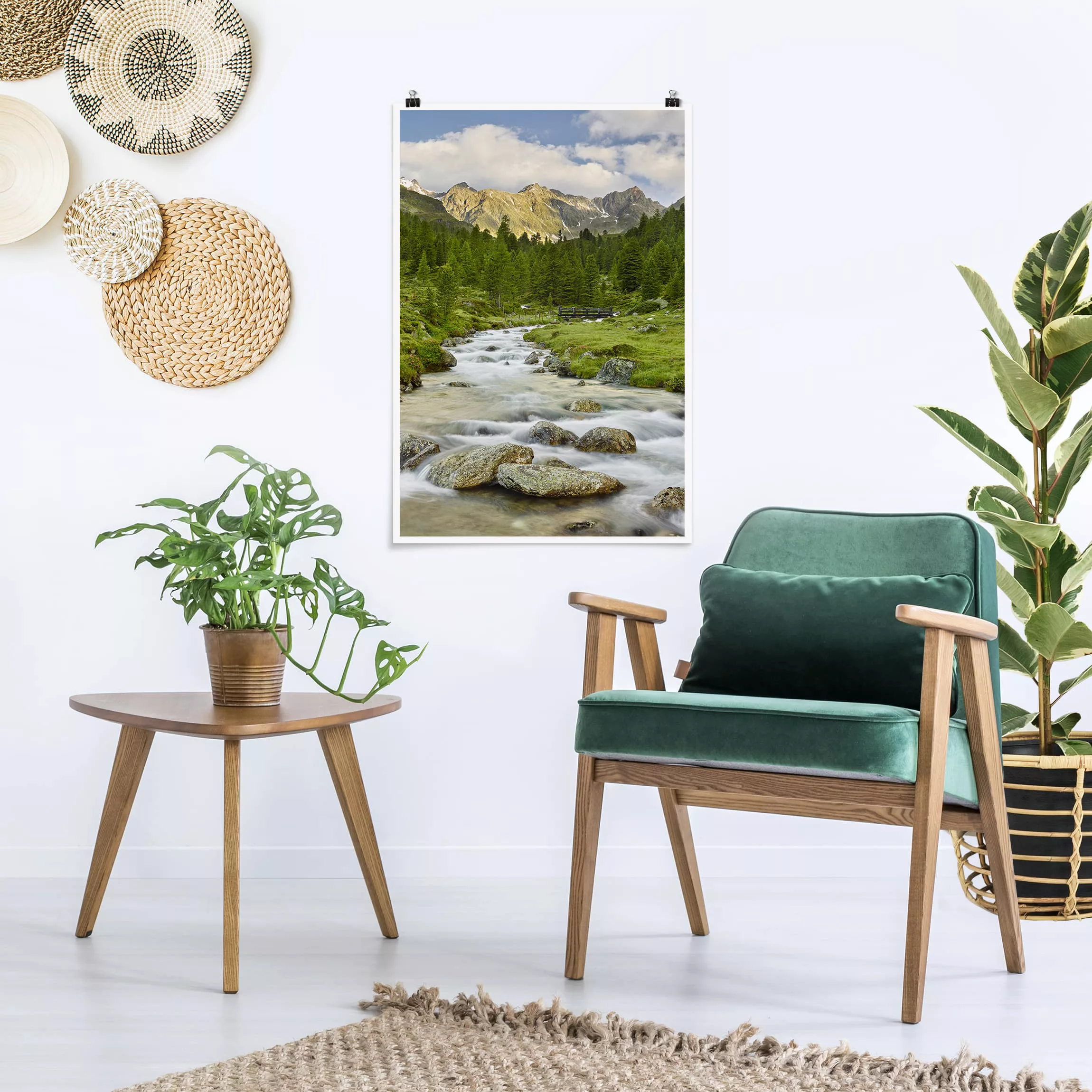 Poster Natur & Landschaft - Hochformat Debanttal Nationalpark Hohe Tauern günstig online kaufen