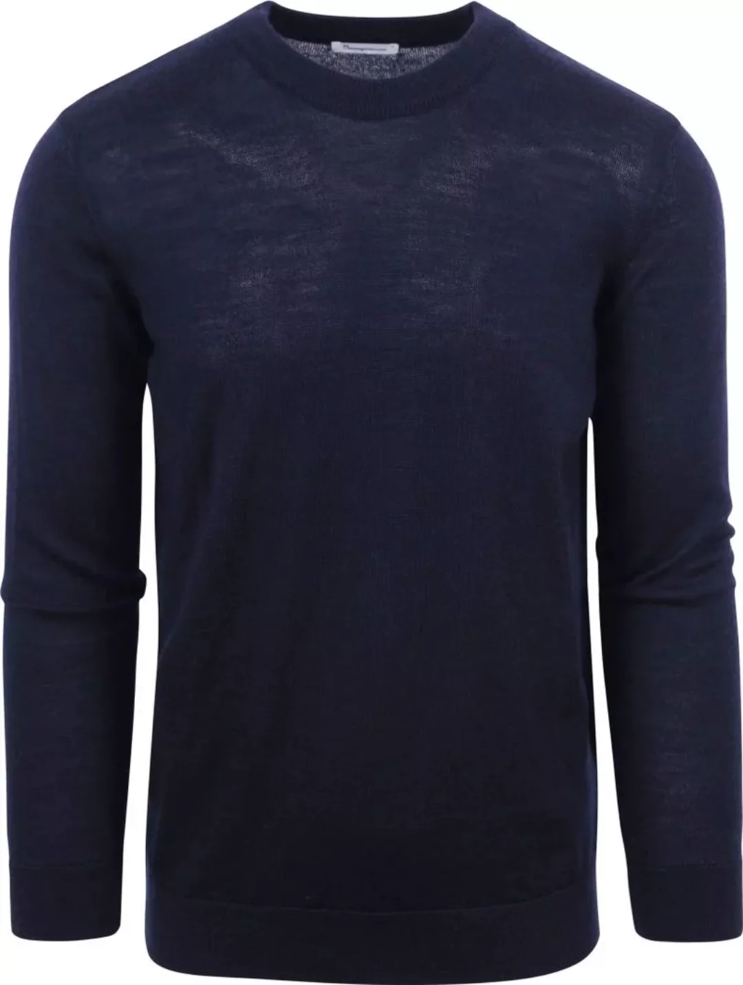 Knowledge Cotton Apparel Wollpullover Navyblau - Größe XL günstig online kaufen