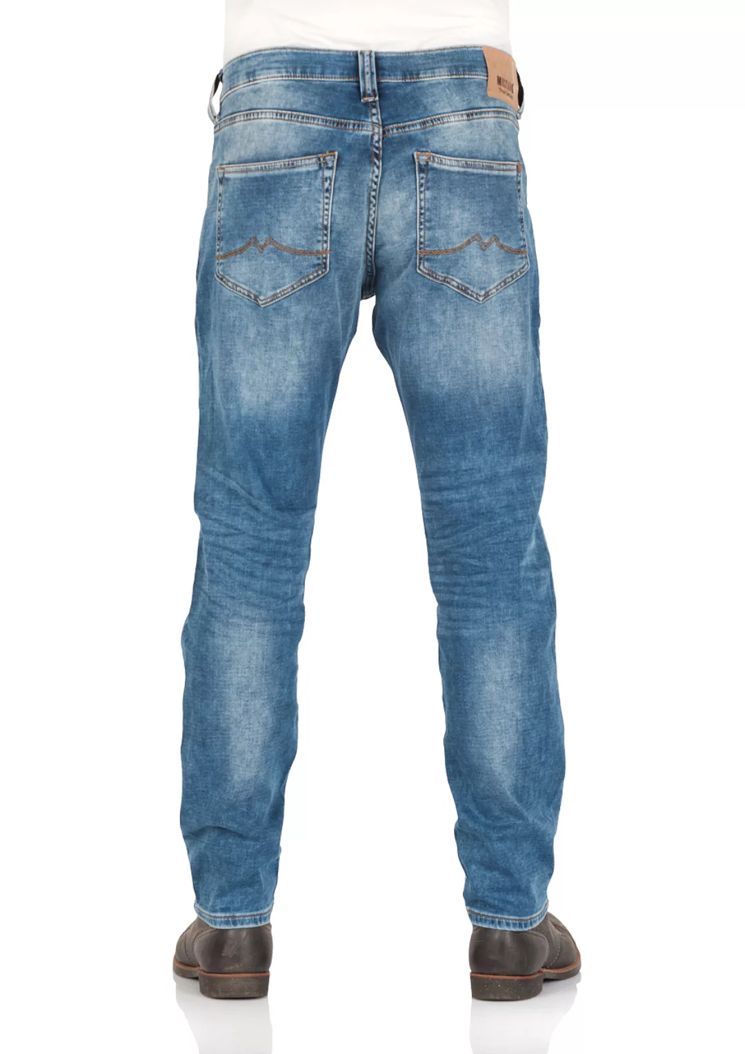 Mustang Herren Jeans Oregon - Tapered K Fit - Blau - Used Blue günstig online kaufen