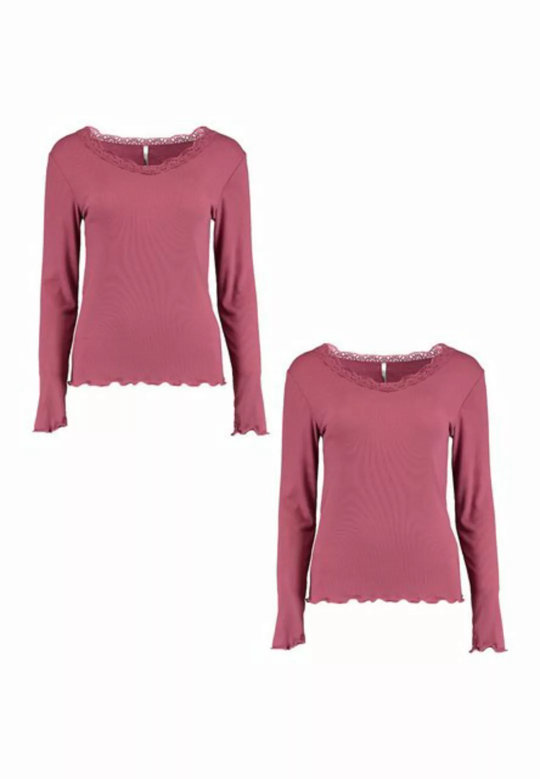 HaILY’S T-Shirt Langarm Shirt 2-er Set Spitzen Top Fi44ona (2-tlg) 5903 in günstig online kaufen