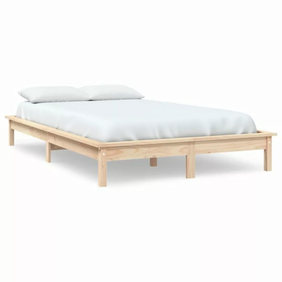furnicato Bett Massivholzbett 200x200 cm Kiefer günstig online kaufen