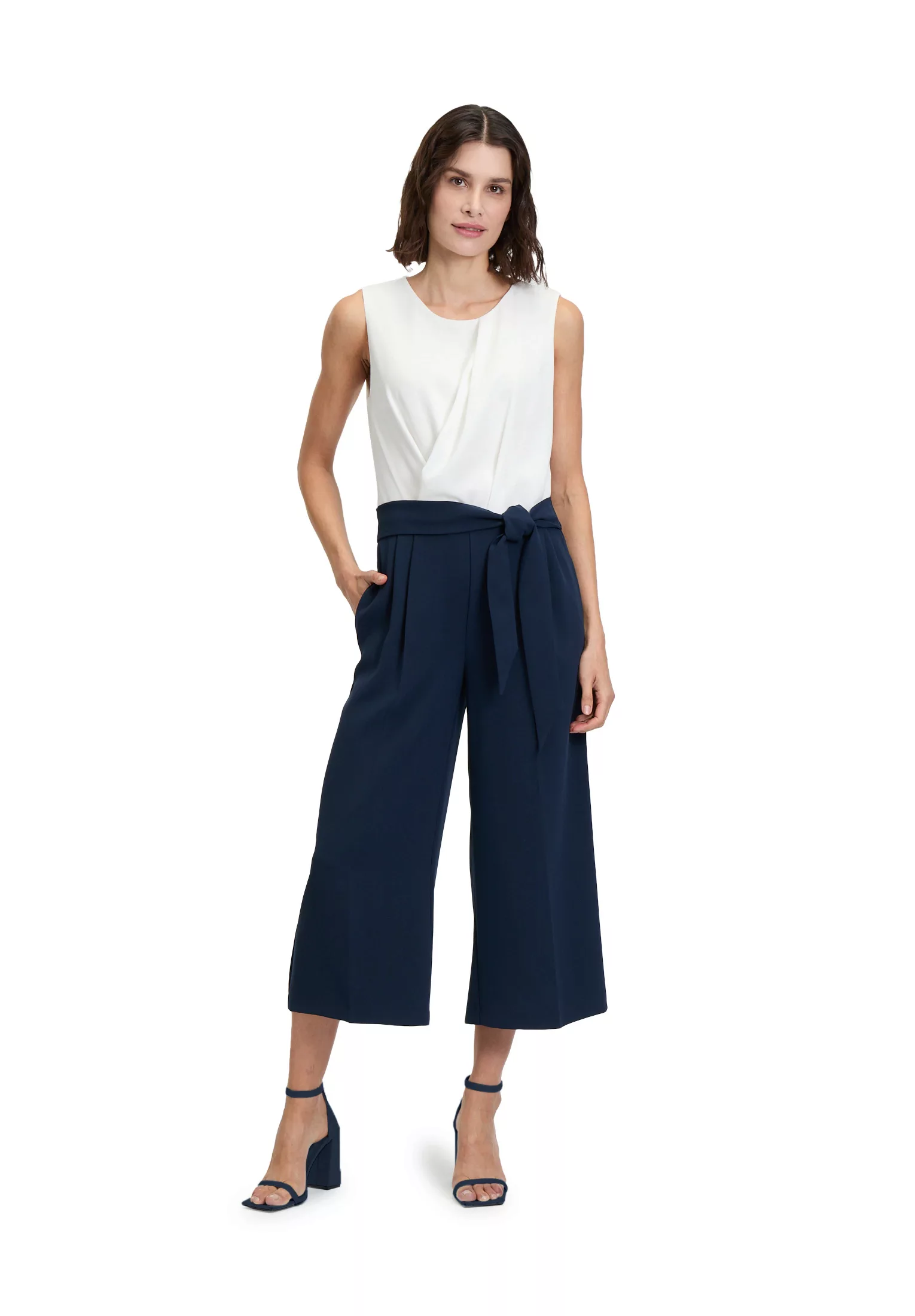 Betty&Co Overall "Betty & Co Damen Jumpsuit ohne Arm", (1 tlg.), Falten günstig online kaufen