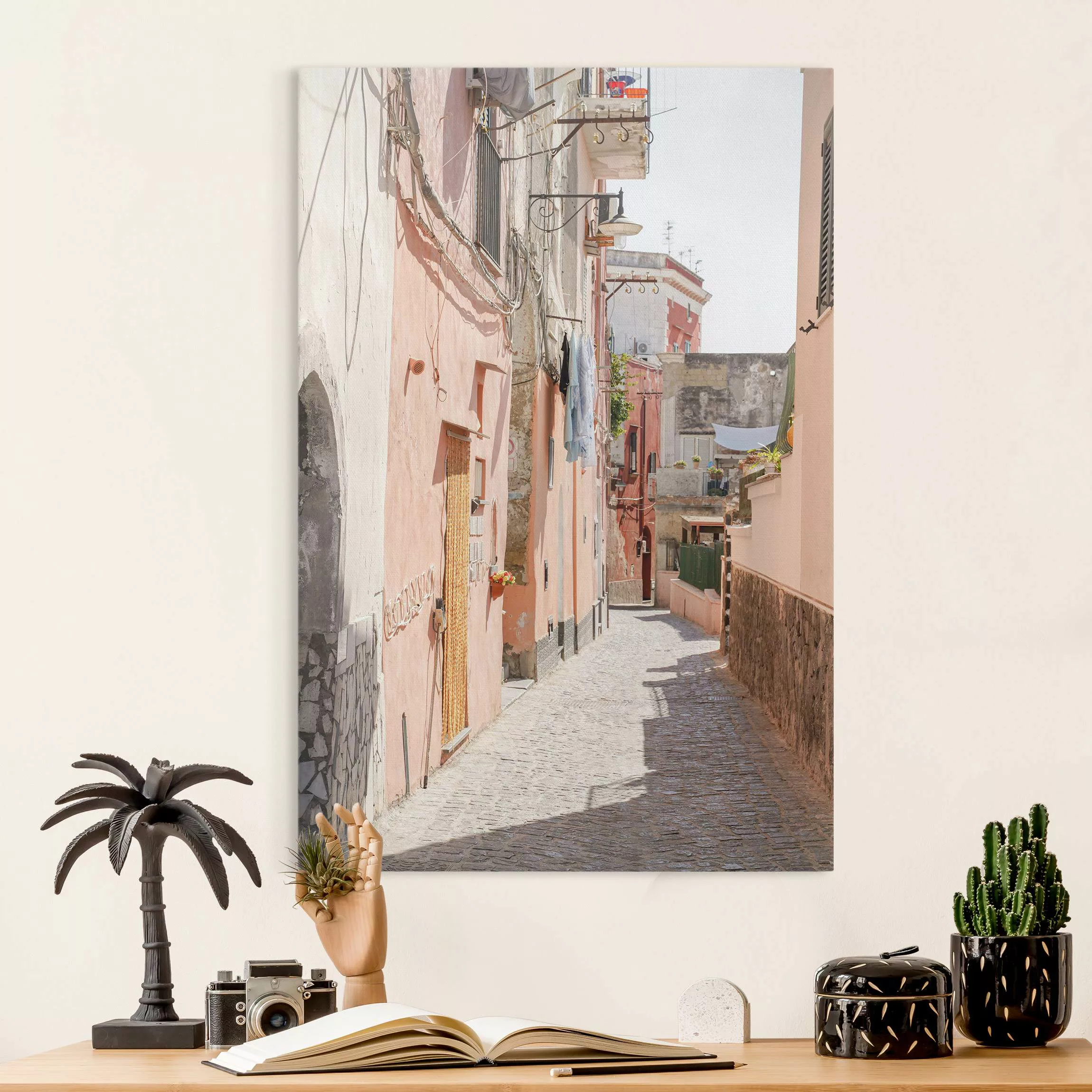 Leinwandbild Straße in Procida günstig online kaufen