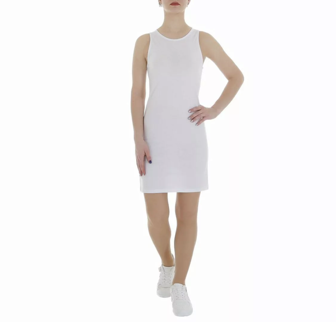 Ital-Design Minikleid Damen Freizeit (85987308) Stretch Minikleid in Weiß günstig online kaufen