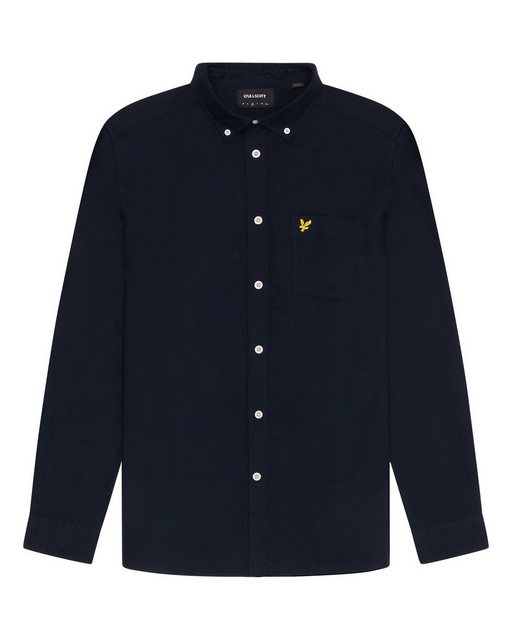 Lyle & Scott Langarmhemd Monochrome Baumwolle günstig online kaufen