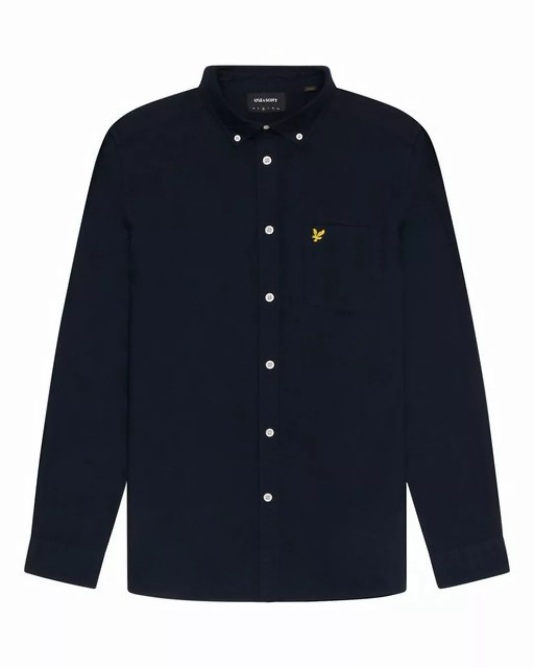 Lyle & Scott Langarmhemd Monochrome Baumwolle günstig online kaufen