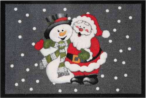 HANSE Home Fußmatte »Santa Snowman«, rechteckig, In- & Outdoor, Rutschfest, günstig online kaufen