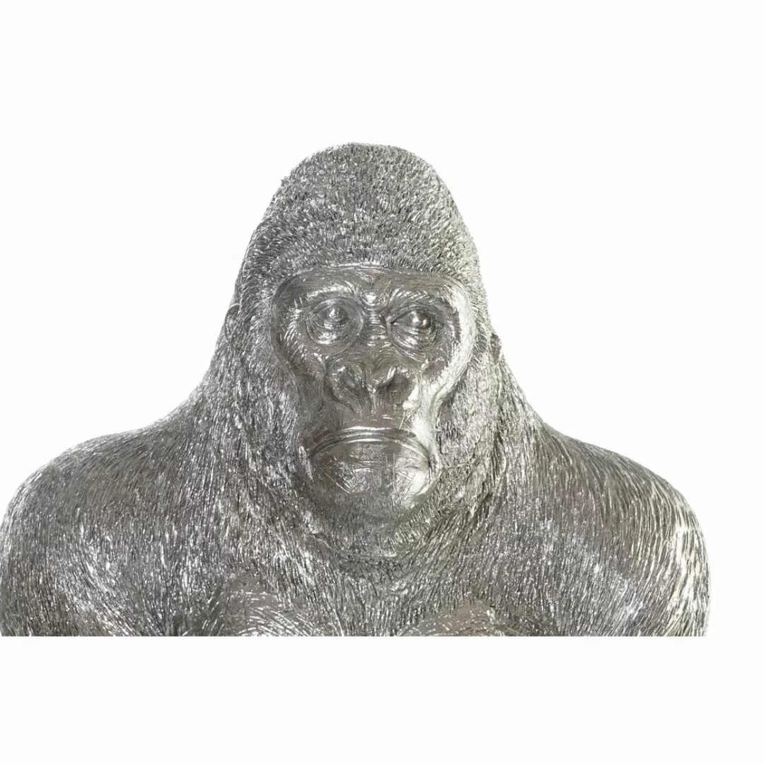 Deko-figur Dkd Home Decor Silberfarben Harz Gorilla (38 X 55 X 52 Cm) günstig online kaufen