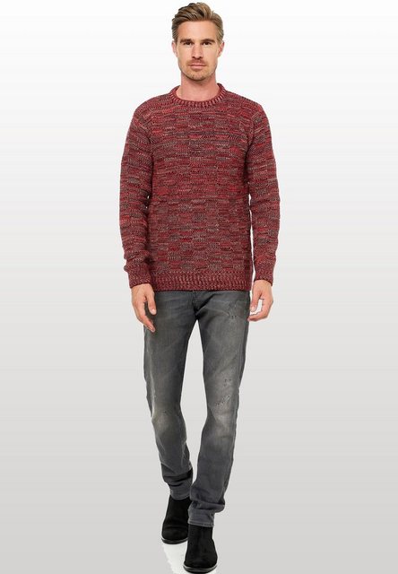 Rusty Neal Strickpullover, mit dezenter Musterung und Strick-Design günstig online kaufen