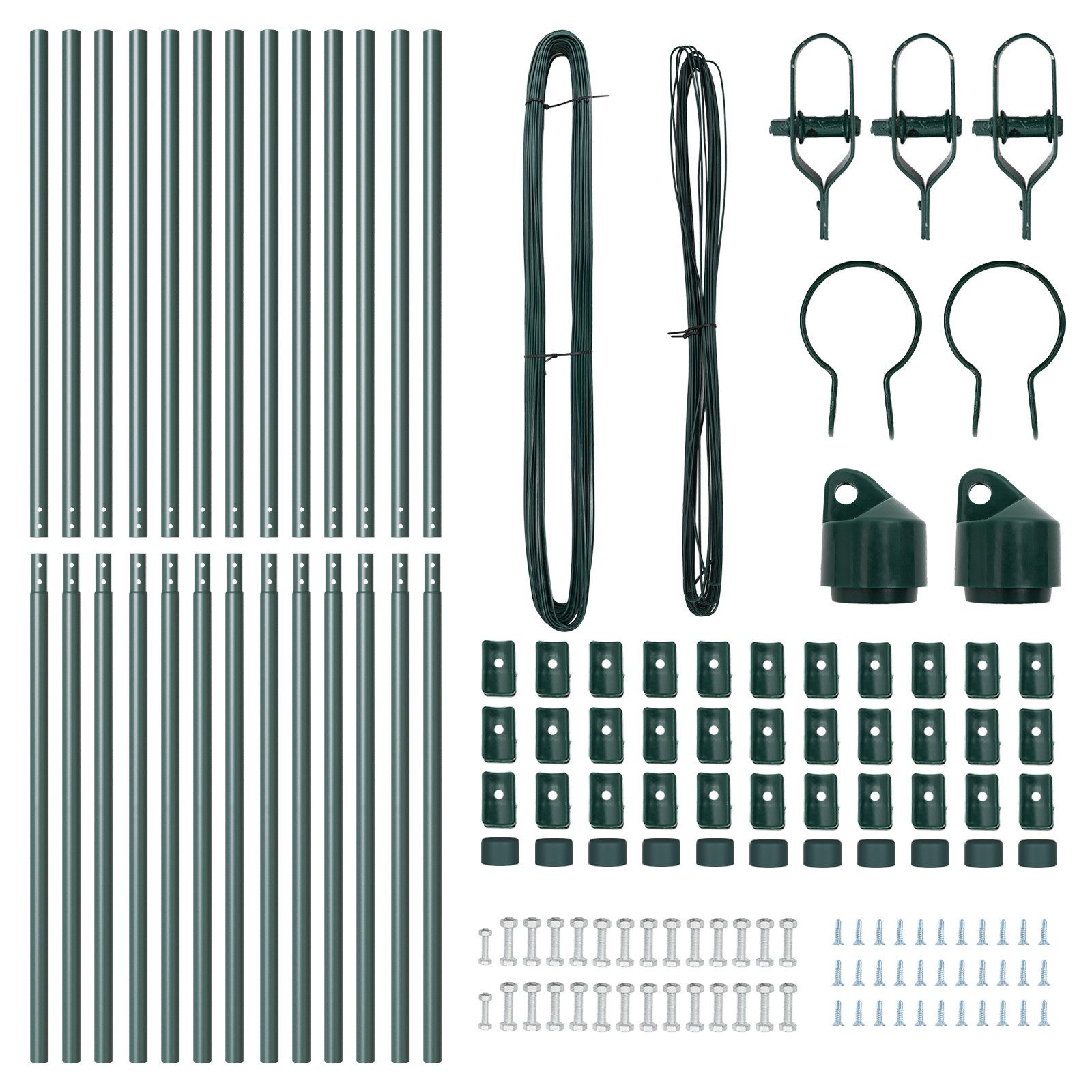vidaXL Zaunpfosten Zaunpfosten Set 13 pcs günstig online kaufen