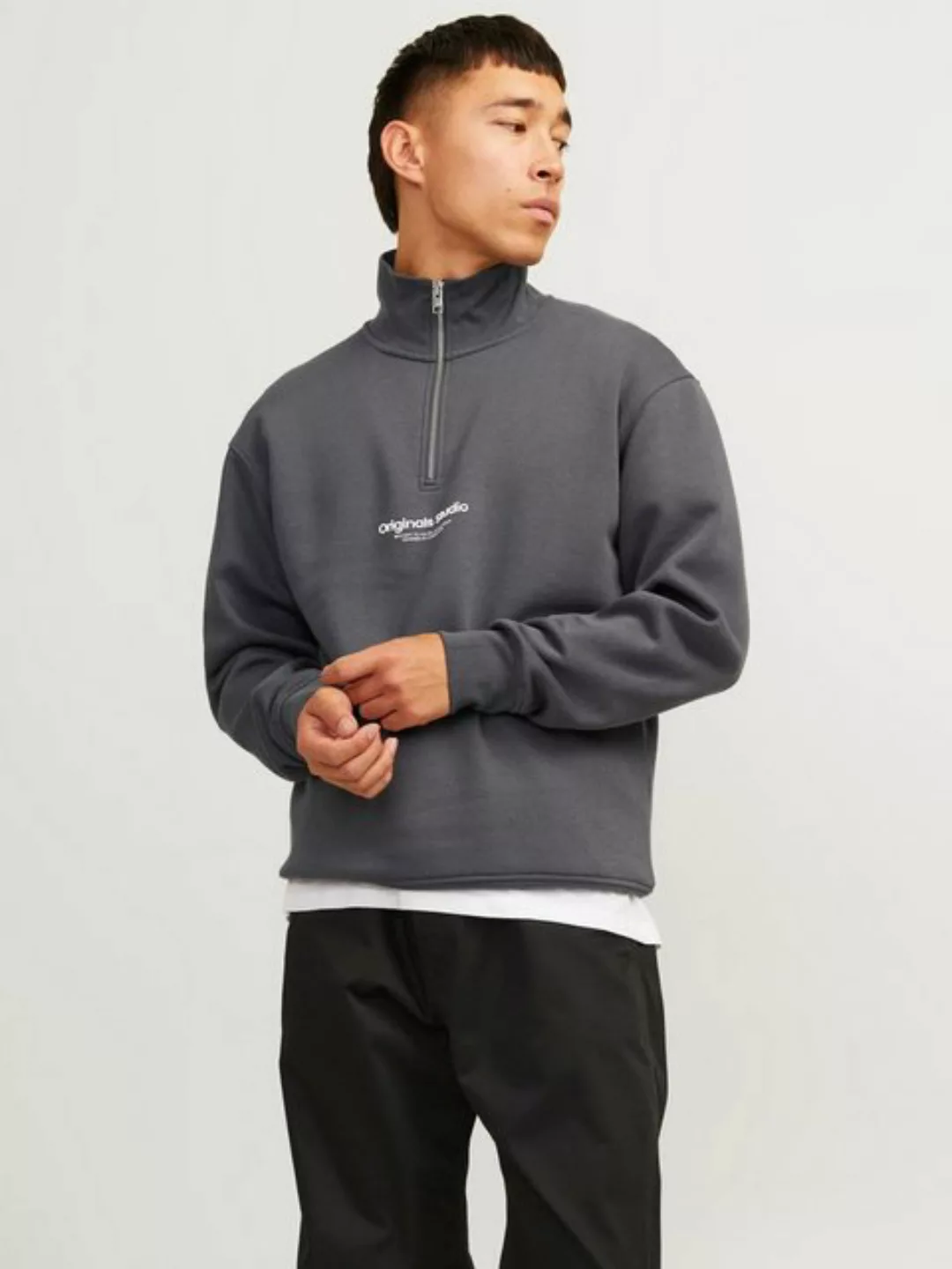 Jack & Jones Sweatshirt JORVESTERBRO SWEAT QUARTER ZIP HN NOOS günstig online kaufen