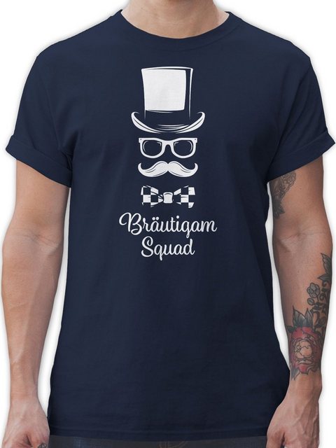 Shirtracer T-Shirt Bräutigam Squad Gentleman JGA Männer günstig online kaufen