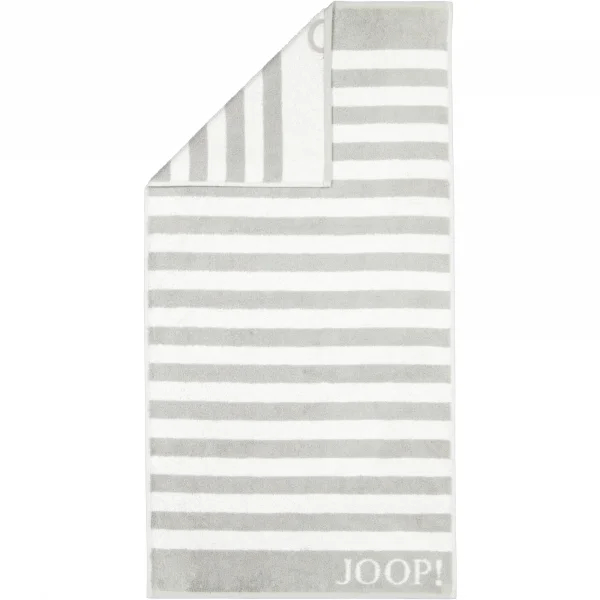 JOOP! Classic - Stripes 1610 - Farbe: Silber - 76 - Handtuch 50x100 cm günstig online kaufen