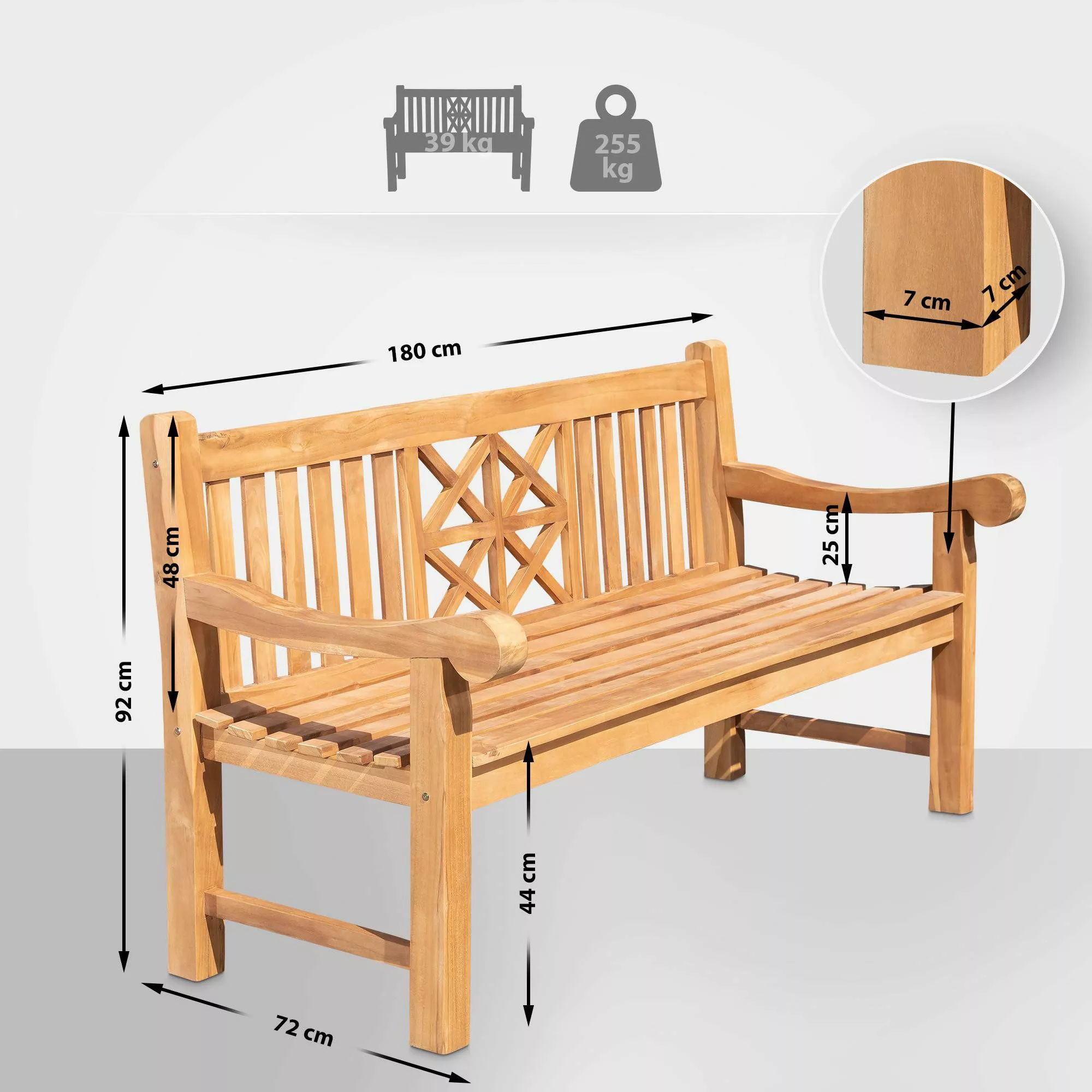 CLP Gartenbank Florida, Holzbank für den günstig online kaufen