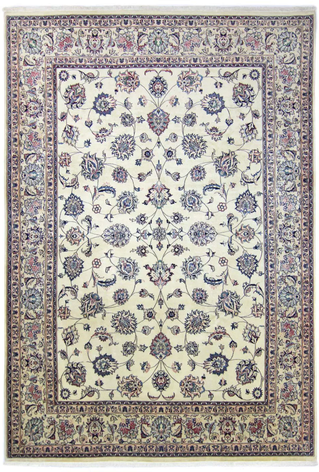 morgenland Wollteppich »Maschad Durchgemustert Beige 340 x 249 cm«, rechtec günstig online kaufen