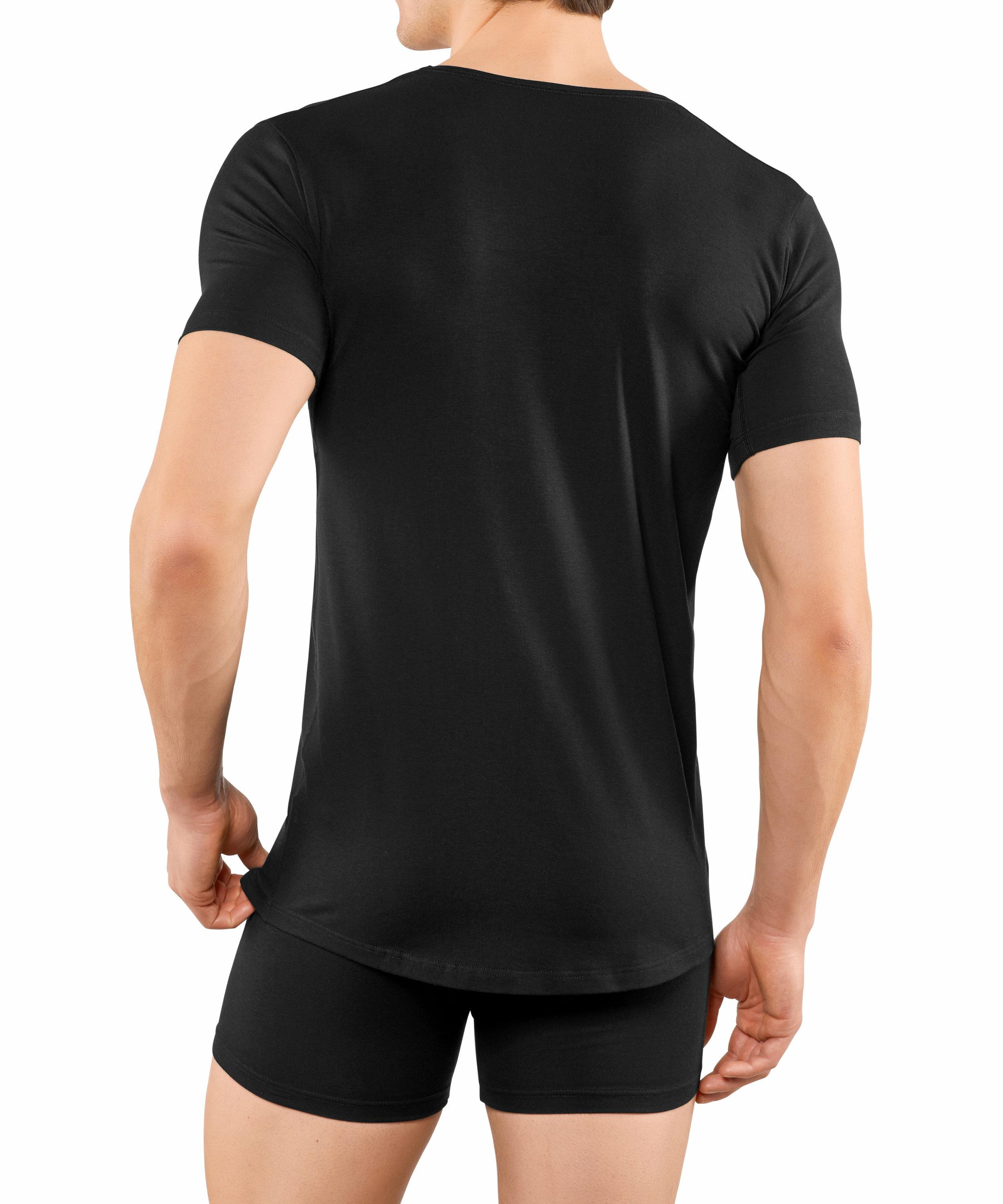 FALKE Herren Kurzarmshirt Daily Climate Control, S, Schwarz, Uni, Baumwolle günstig online kaufen