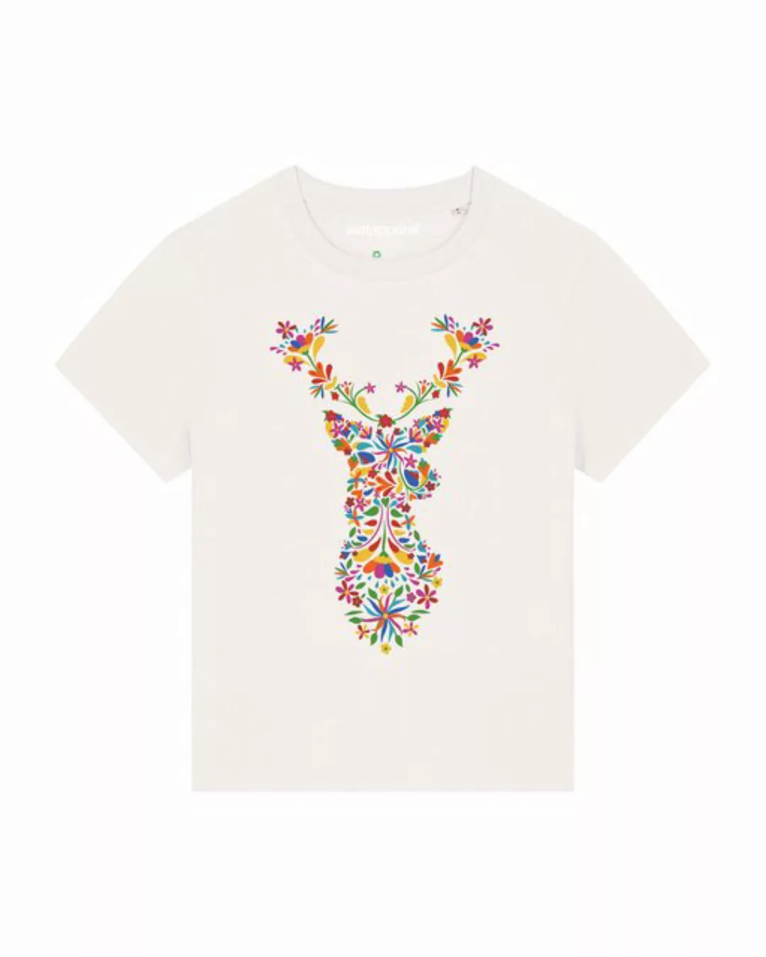 wat? Apparel Print-Shirt Floral Deer (1-tlg) günstig online kaufen