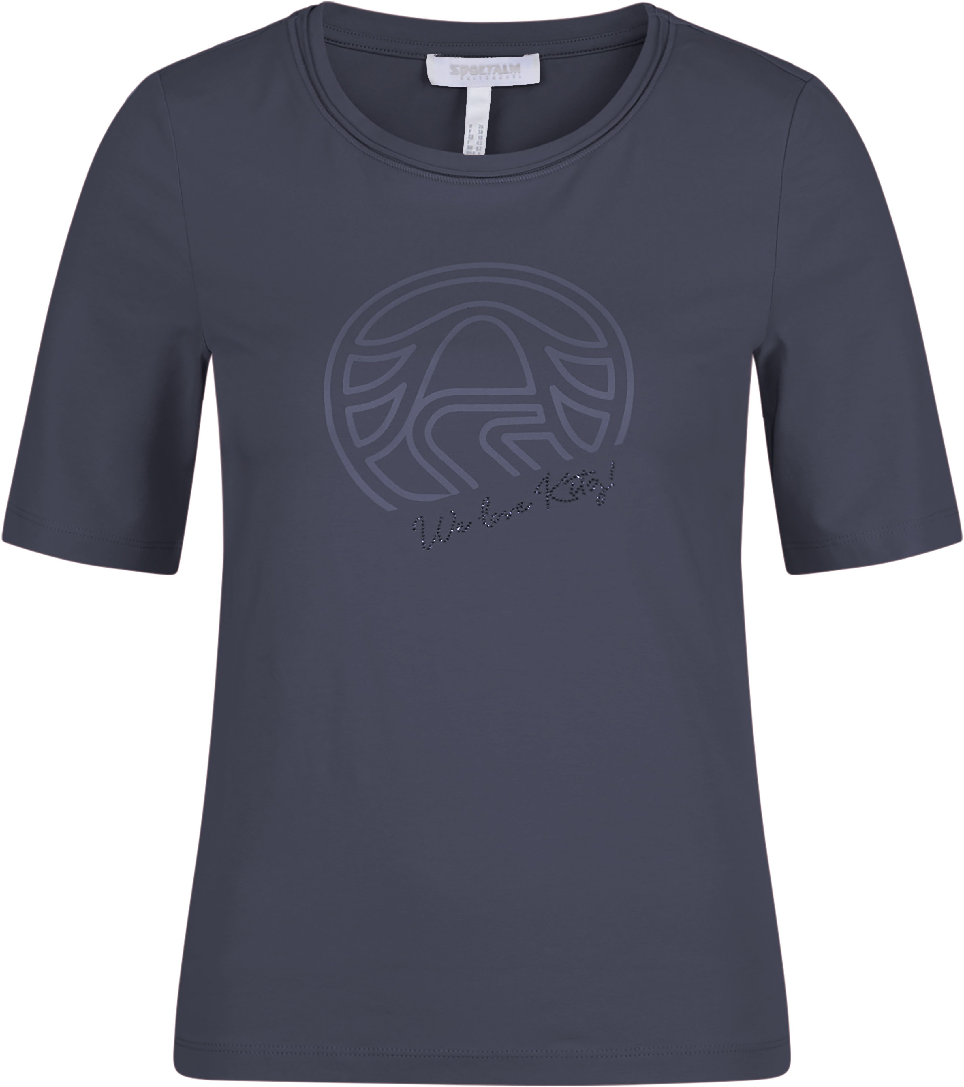 Sportalm Kitzbühel Rundhalsshirt mit schimmerndem Frontprint günstig online kaufen
