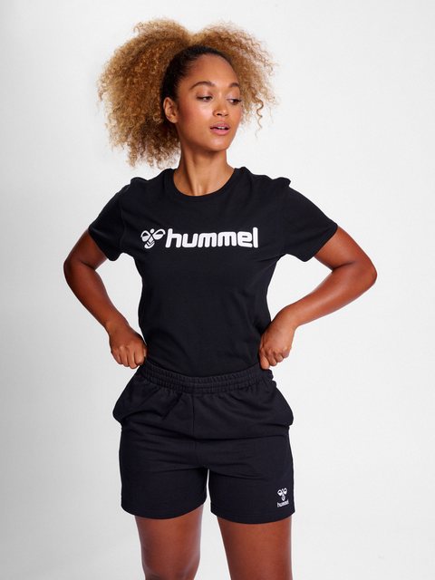 hummel T-Shirt T-Shirt Regular Fit Stretch Rundhalsausschnitt Logo hmlGO 2. günstig online kaufen