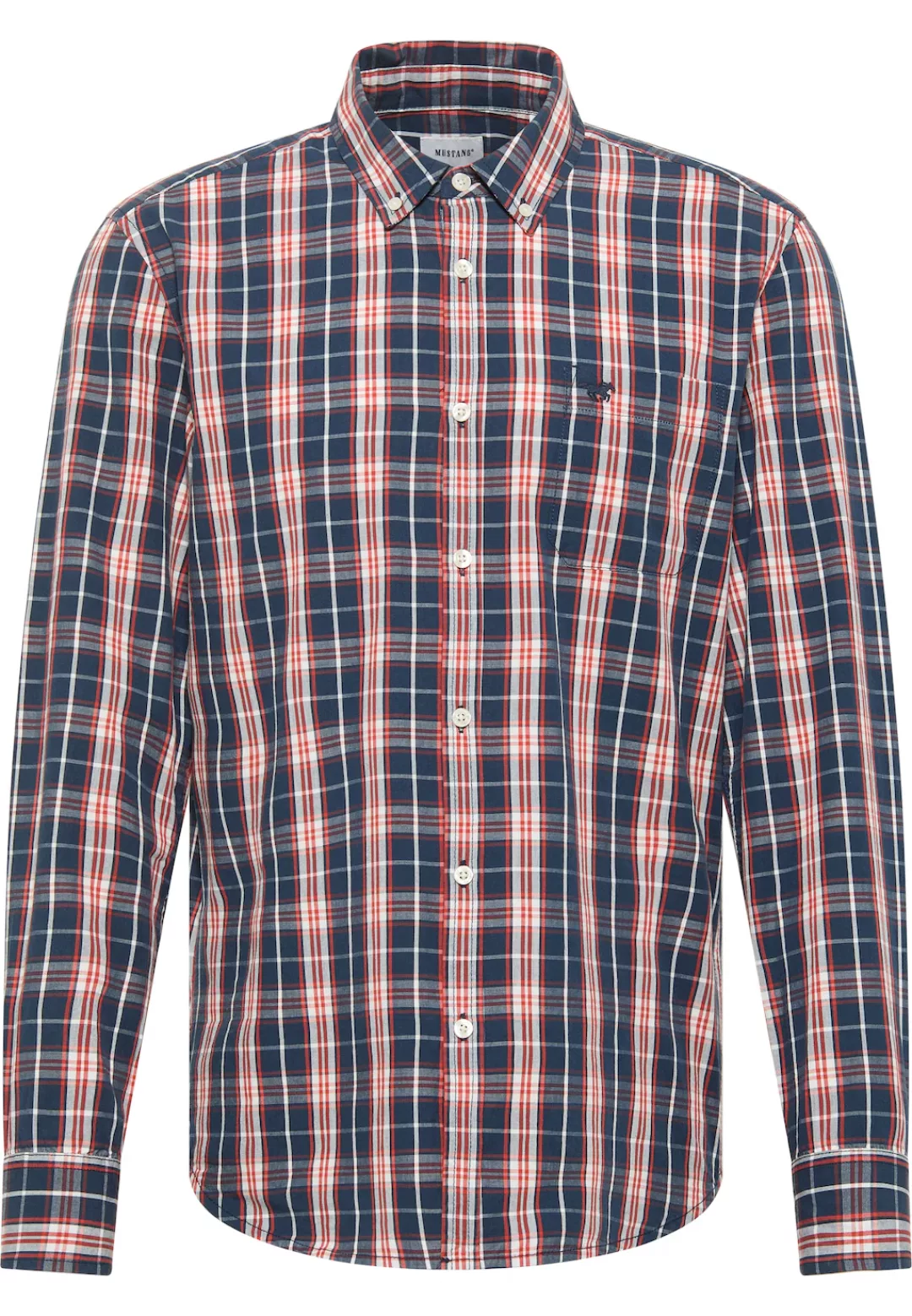 MUSTANG Langarmhemd "Langarmhemd" günstig online kaufen
