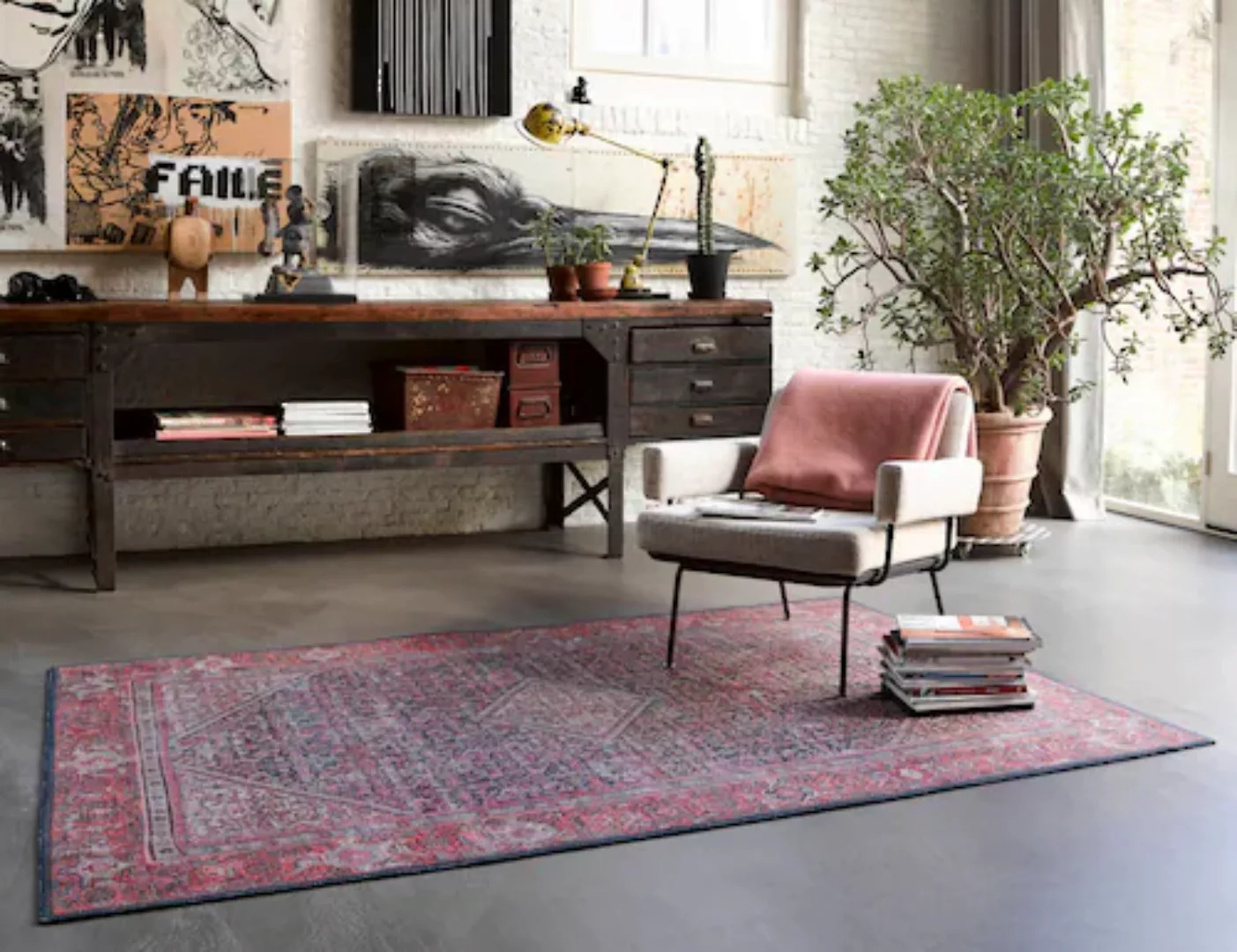 Wecon home Teppich »Flashback«, rechteckig, Wohnzimmer günstig online kaufen
