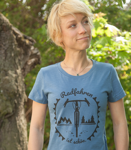 Radfahren Ist Schön - Gravel - Frauen T-shirt - Fair Aus Baumwolle Bio günstig online kaufen