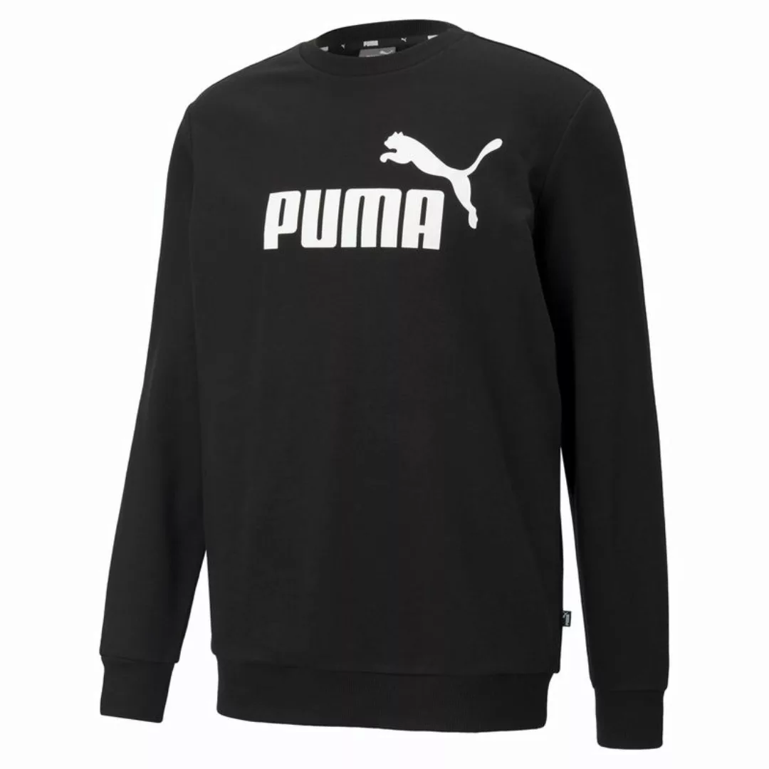 PUMA Herren Sweatshirt - ESS Big Logo Crew, großes Logo, Rundhals Schwarz 4 günstig online kaufen