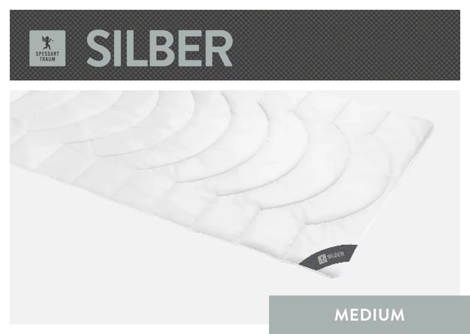 SPESSARTTRAUM Baumwollbettdecke »Silber«, extrawarm, (1 St.), hergestellt i günstig online kaufen