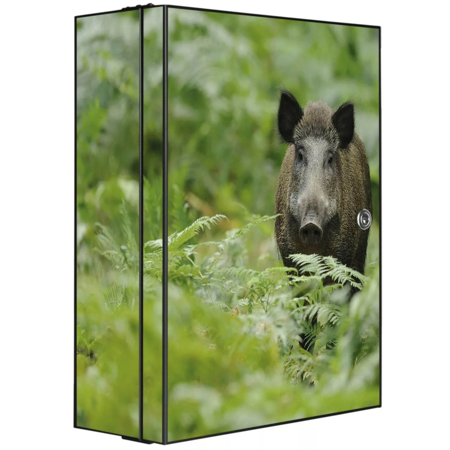 Banjado XXL Medizinschrank Abschliessbar 35x46x15cm Arzneischrank Anthrazit günstig online kaufen