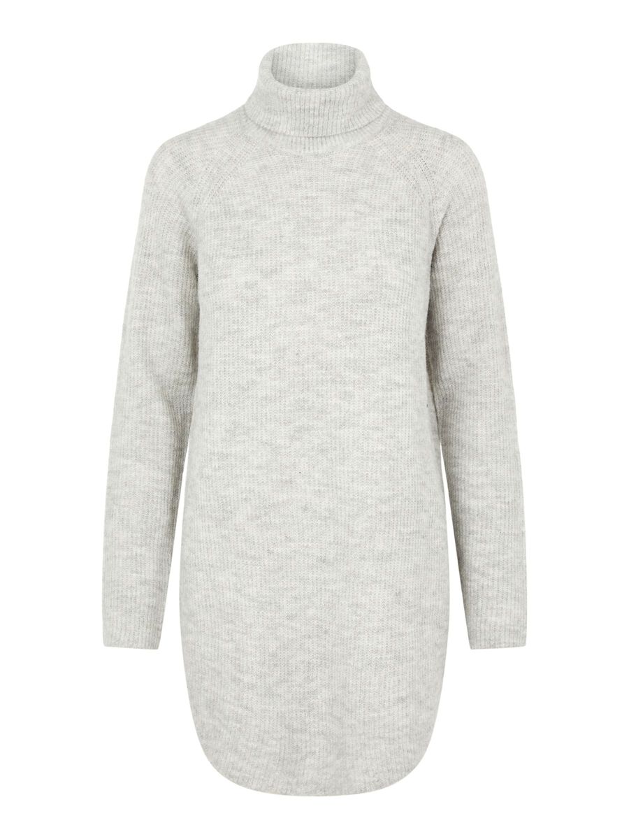 Pieces Ellen Langer Rollkragenpullover M Light Grey Melange günstig online kaufen