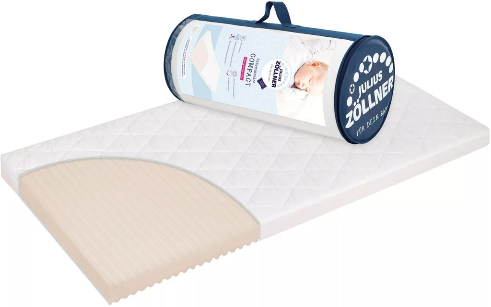 Julius Zöllner Kindermatratze »Compact Rollmatr.«, 6 cm hoch, (1 St.) günstig online kaufen