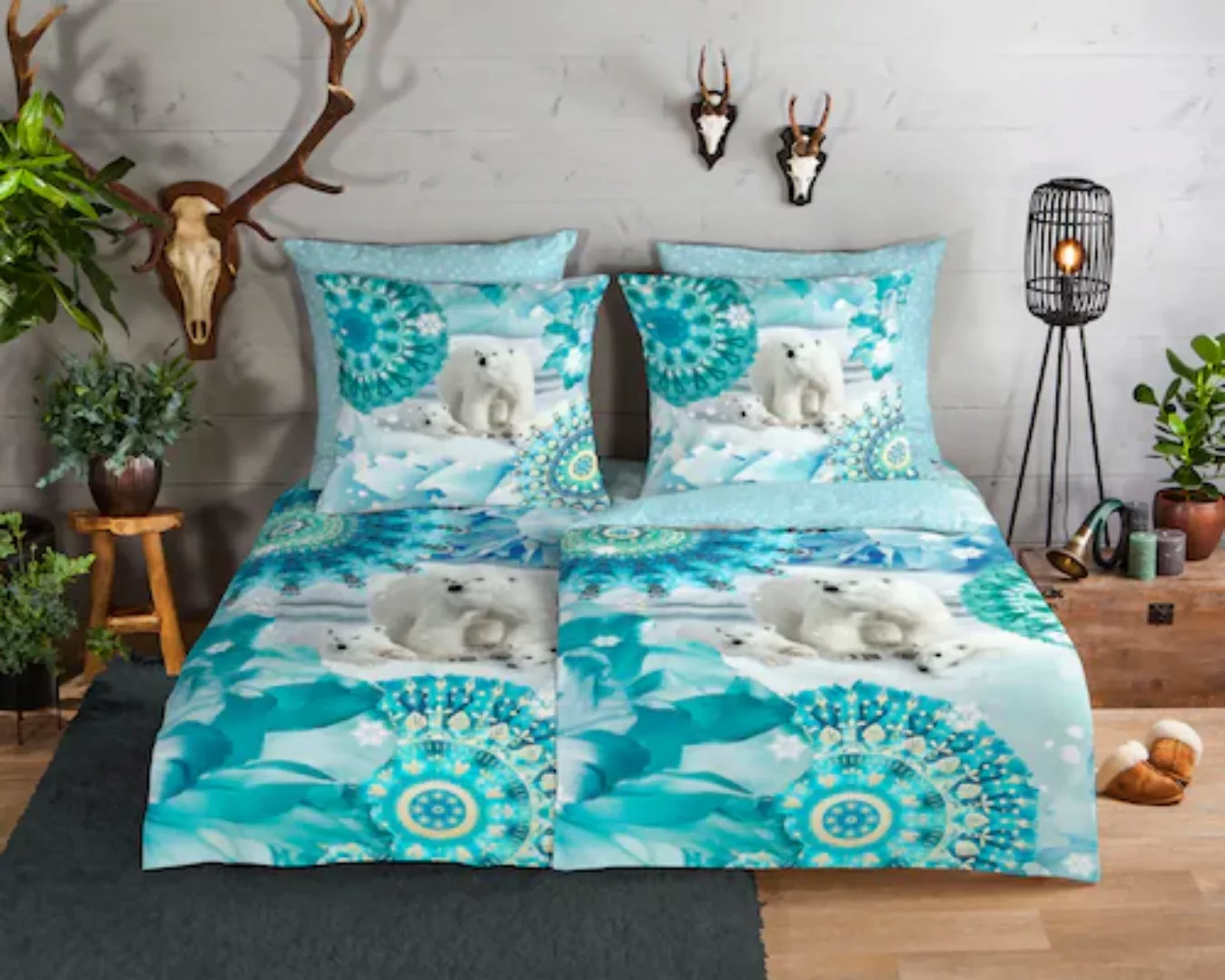 hip Wendebettwäsche »Seppo«, Biber, 135x200, Warm, Weich, Wendeoptik, Reißv günstig online kaufen