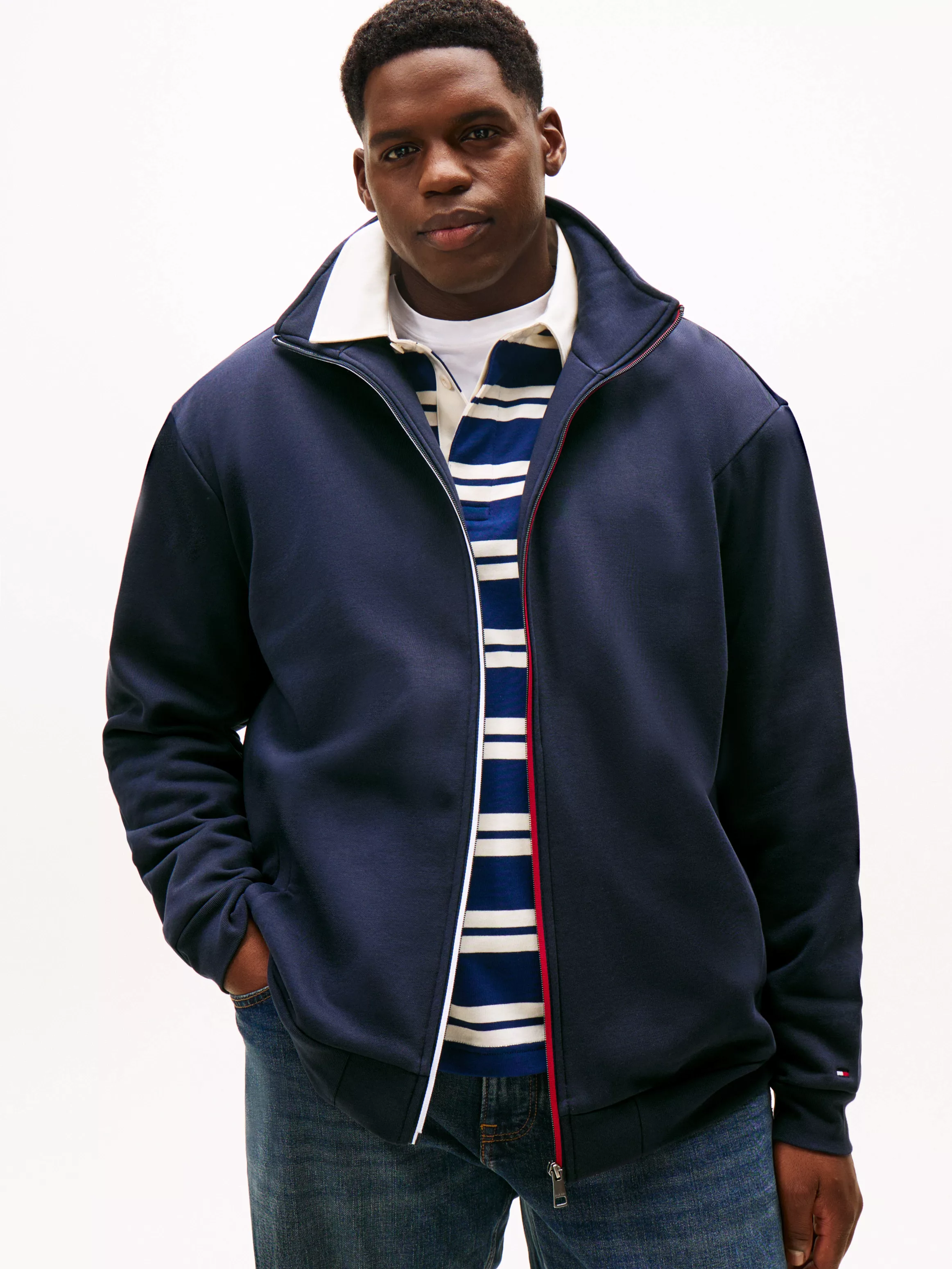 Tommy Hilfiger Big & Tall Sweatjacke "GLOBAL STRIPE ZIP", Große Größen günstig online kaufen