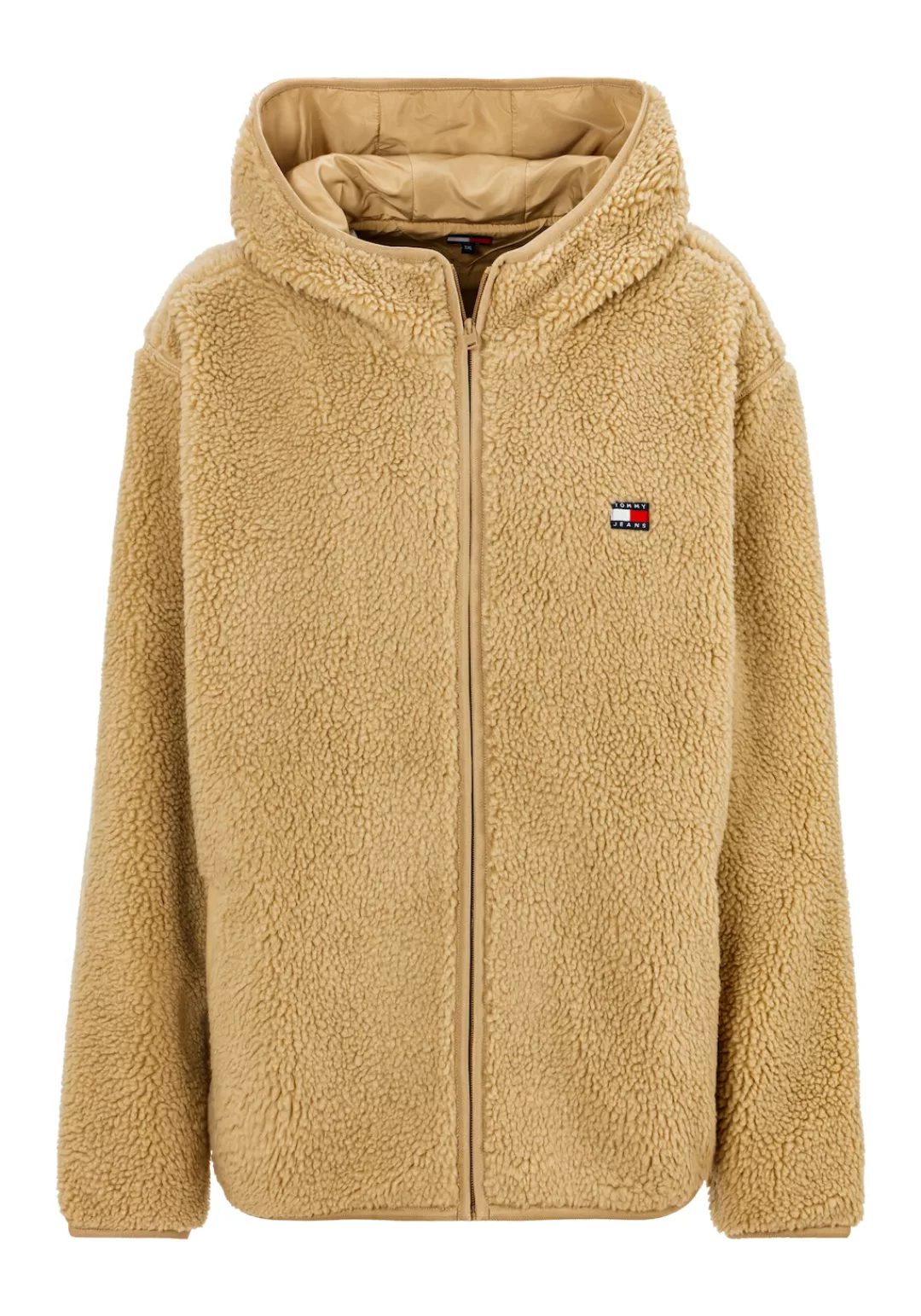 Tommy Jeans Plus Sweatjacke "TJM REG BADGE TEDDY ZIP TRU EXT", Große Größen günstig online kaufen