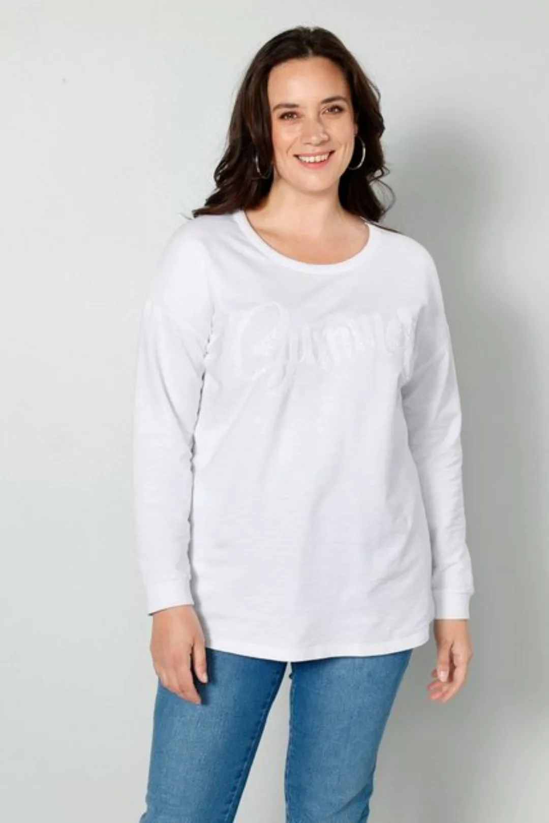 MIAMODA Sweatshirt Sweatshirt Pailletten Langarm günstig online kaufen