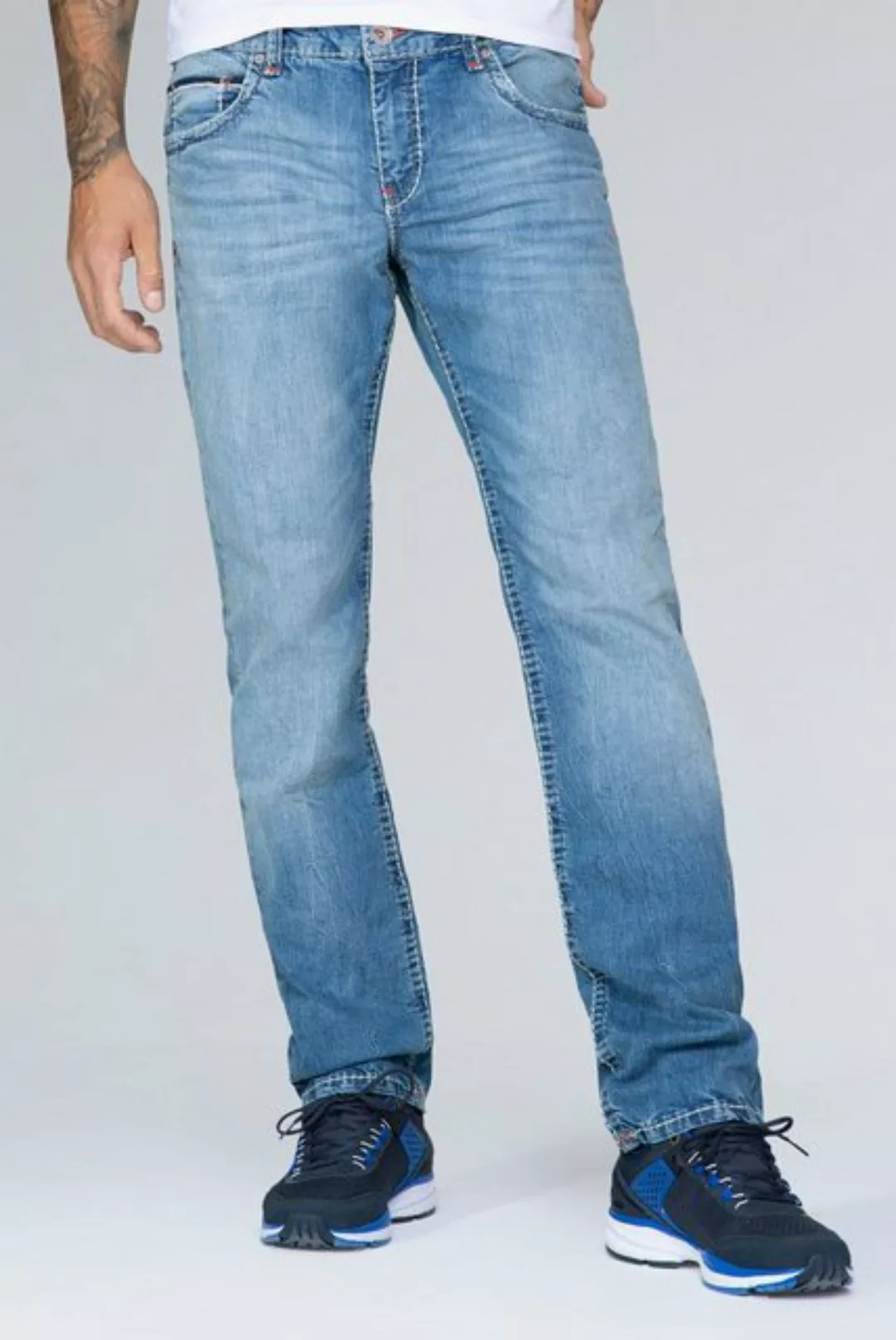 CAMP DAVID Loose-fit-Jeans, mit markanten Nähten und Stretch günstig online kaufen